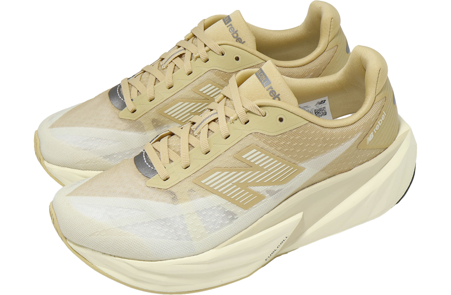 New Balance FuelCell Rebel V5 2E Wide Beige / White