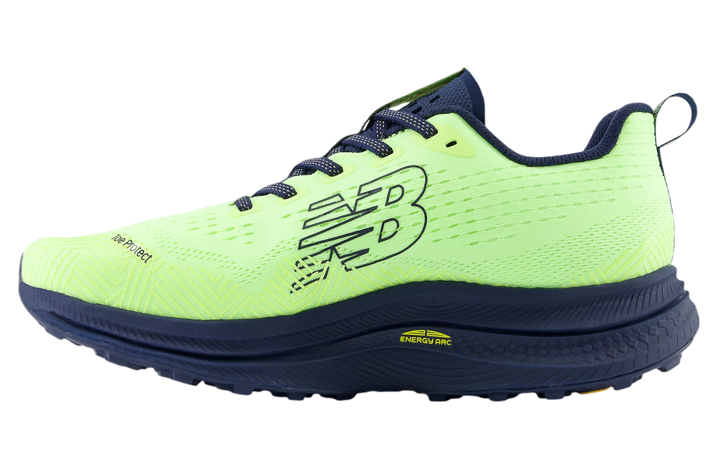 New Balance Fuelcell Supercomp Trail Bleached Lime Glo / Nb Navy