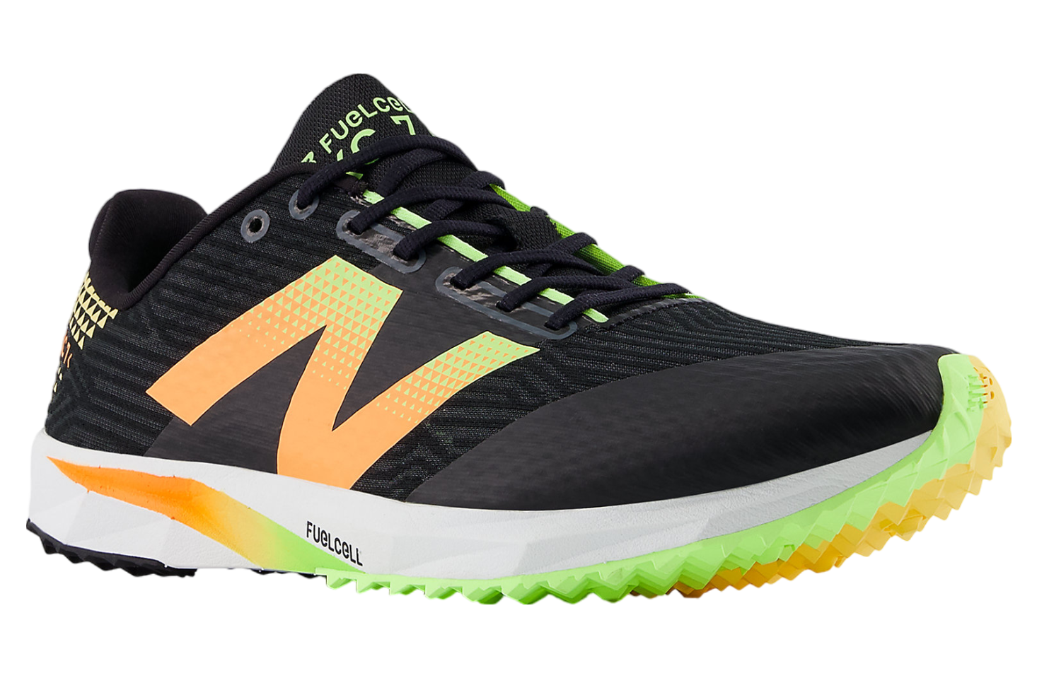 New Balance Fuelcell Xc7 v5 Black / Bleached Lime Glo