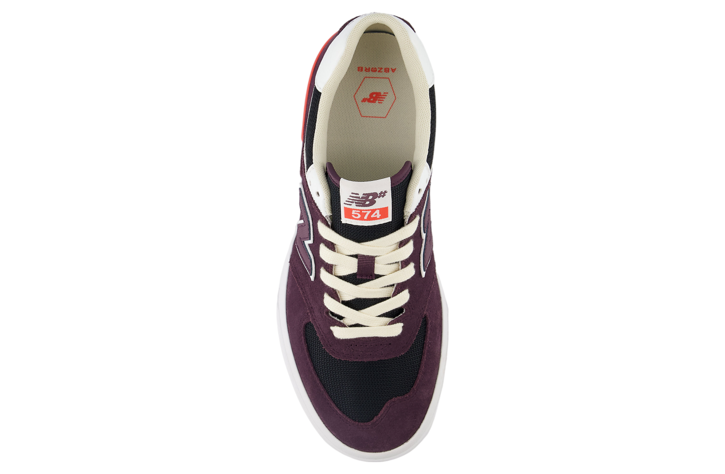 New Balance NB Numeric 574 Vulc Plum Brown / White