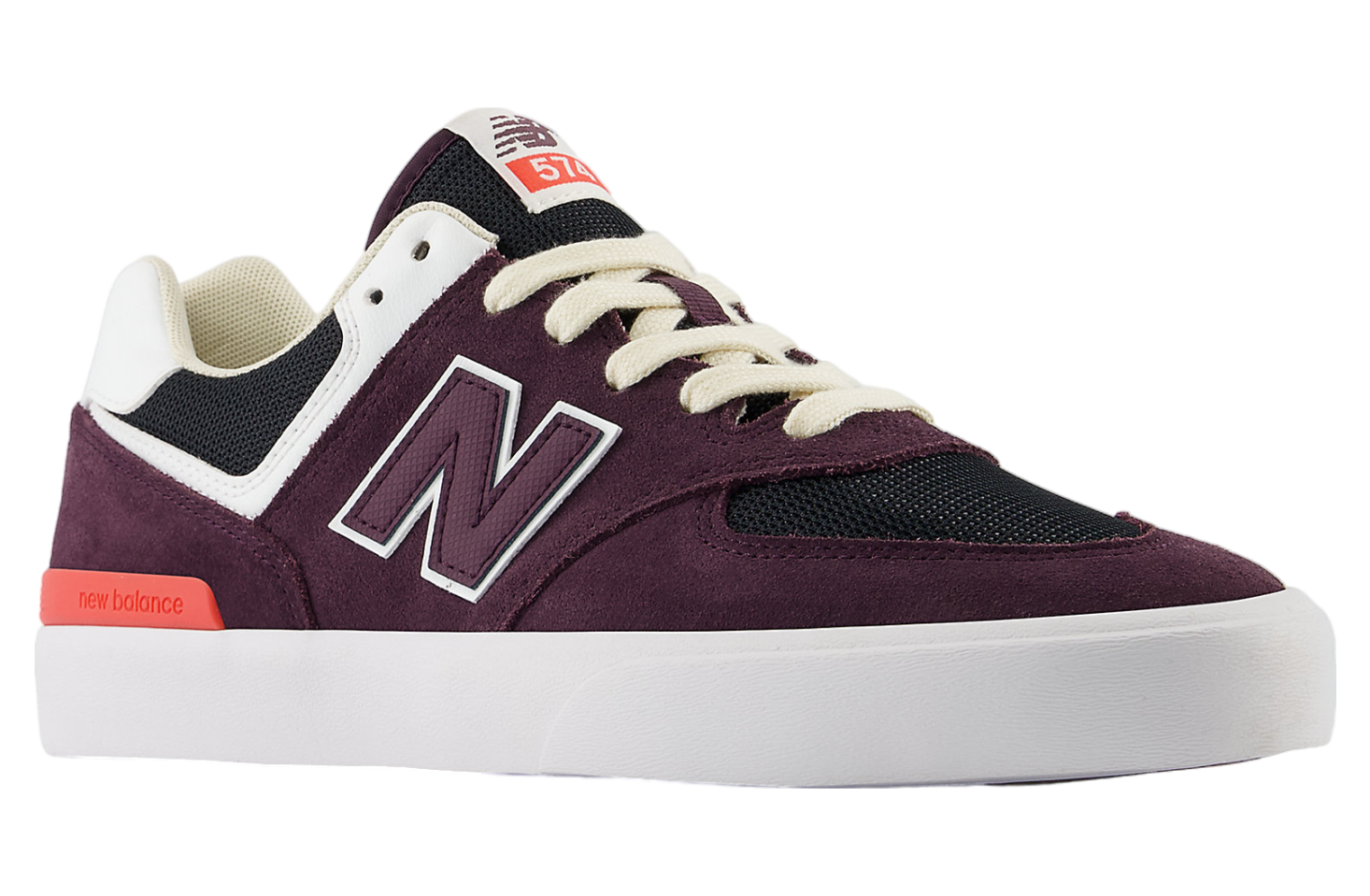 New Balance NB Numeric 574 Vulc Plum Brown / White