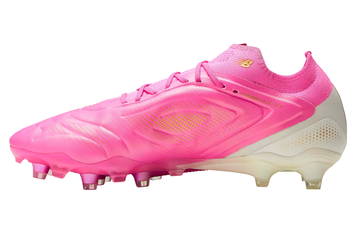 New Balance Tekela Elite Low FG V5 Pink Heat / Metallic Gold