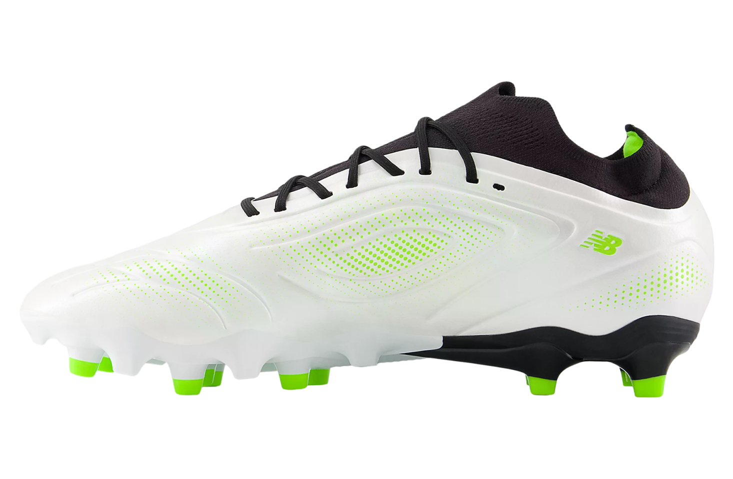 New Balance Tekela Team Low Laced FG V5 White / Black / Pixel Green