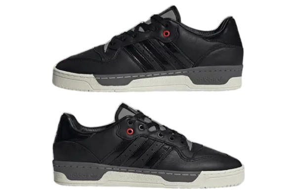 Nice Kicks x Adidas Rivalry Low Core Black / White Tint