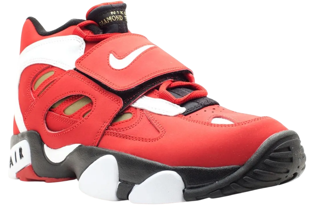 Nike Air Diamond Turf 2 Fire Red / White