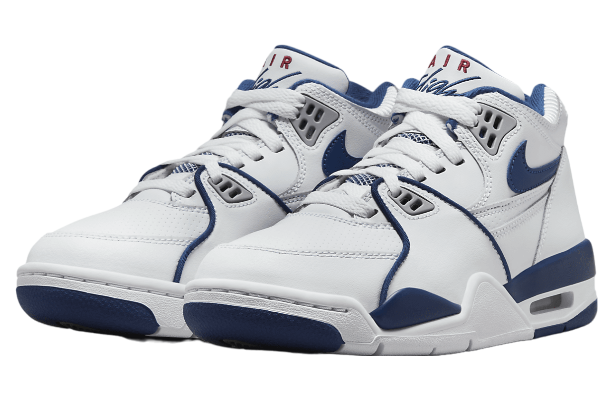 Nike Air Flight 89 GS White / Dark Royal Blue