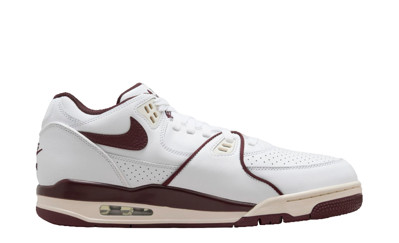 Nike Air Flight 89 Low White / Burgundy Crush