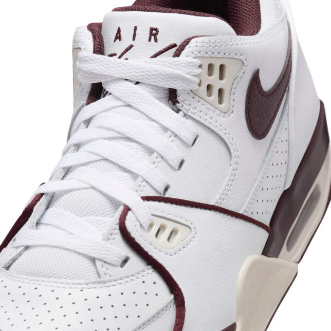 Nike Air Flight 89 Low White / Burgundy Crush