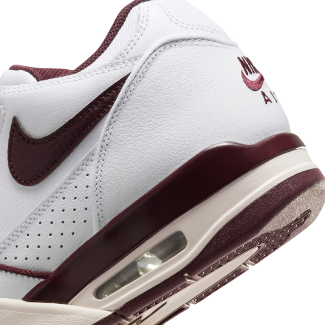 Nike Air Flight 89 Low White / Burgundy Crush