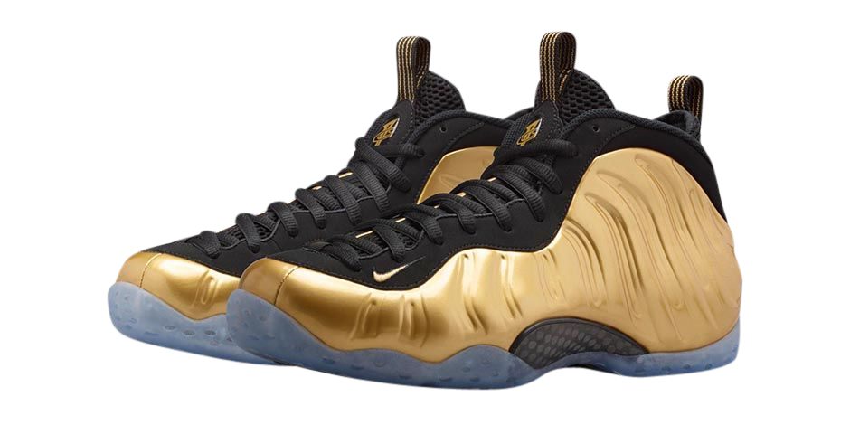 white blue and gold foamposites
