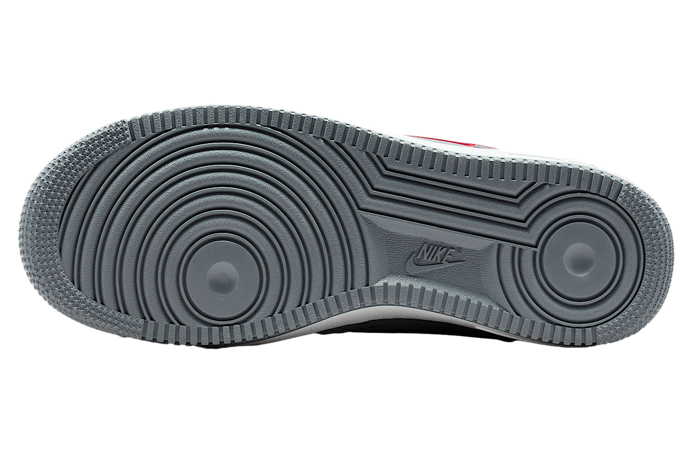 Nike Air Force 1 07 Lv8 Cool Grey / Team Crimson