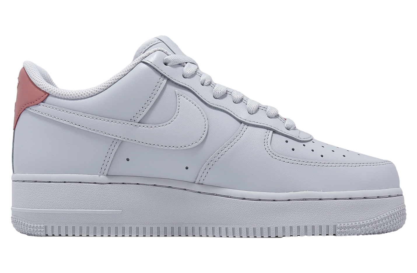 Nike Air Force 1 07 Platinum / Stardust Red