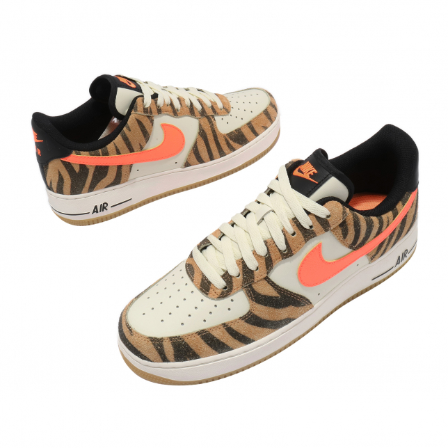 Nike Air Force 1 07 PRM Coconut Milk Atomic Orange