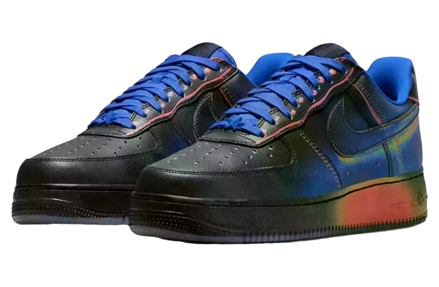 Nike Air Force 1 Black / Racer Blue