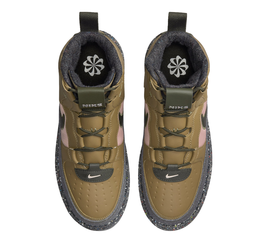 Nike Air Force 1 Boot Crater Brown Kelp - Mar 2022 - DD0747-300