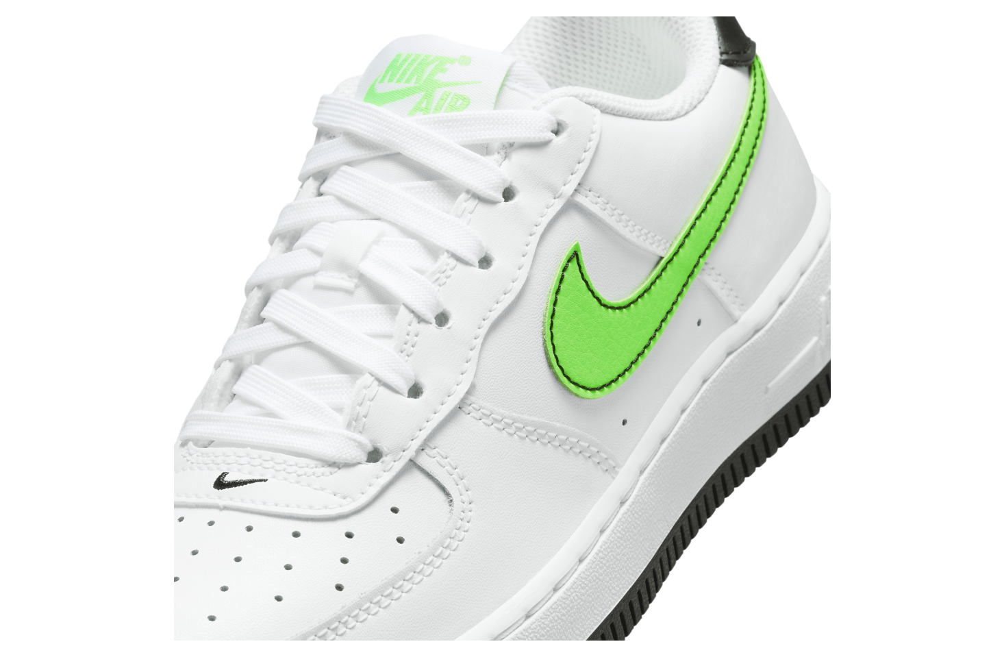 Nike Air Force 1 Gs White / Green Strike