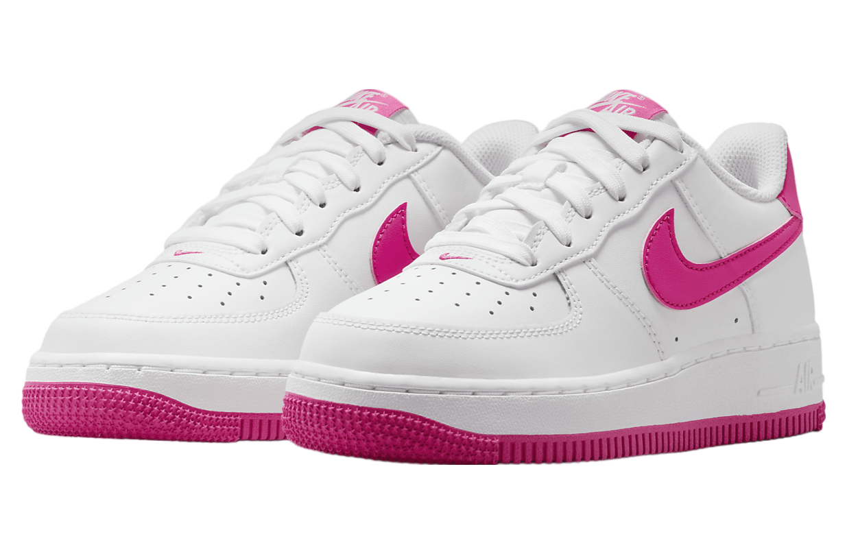 Nike Air Force 1 GS White / Laser Fuchsia