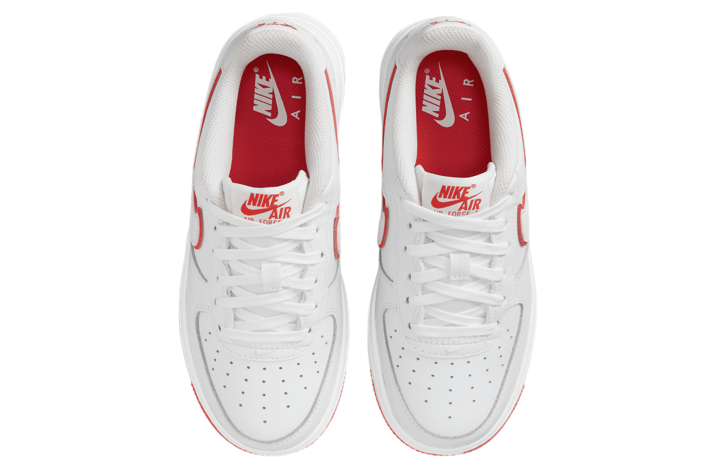 Nike Air Force 1 GS White / Picante Red