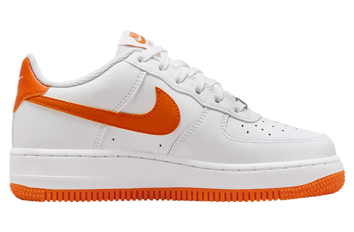 Nike Air Force 1 Gs White / Safety Orange