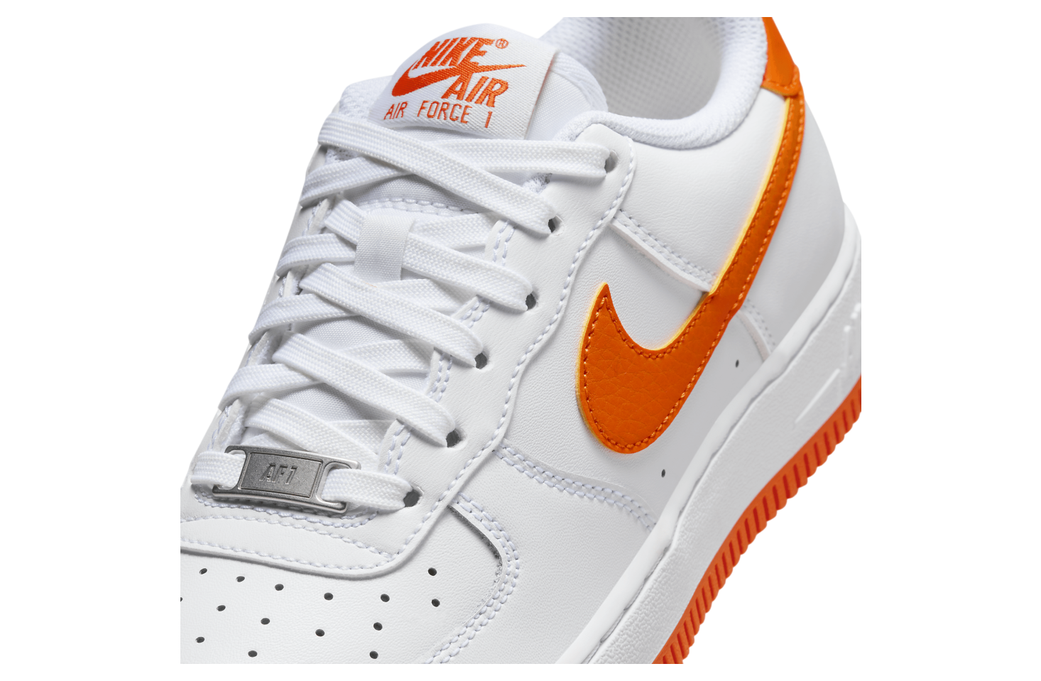 Nike Air Force 1 Gs White / Safety Orange