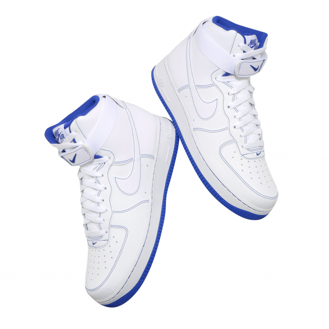 Nike Air Force 1 High White Royal Blue CV1753-101 Release Date - SBD