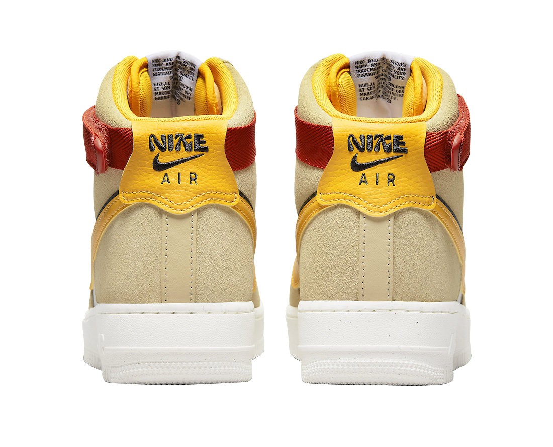 Nike Air Force 1 High 82 Sesame Yellow Ochre