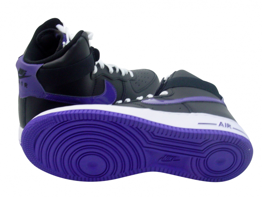 black and purple nike air force 1