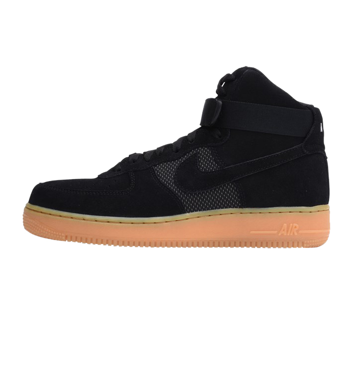 Women's shoes Nike Air Force 1 High LV8 (GS) Black/ Black-Gum Light Brown