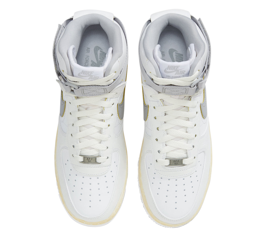 Nike Air Force 1 High Double Layer White Grey DV4245-101