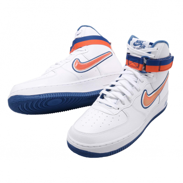Knicks tape color changing Air Force ones