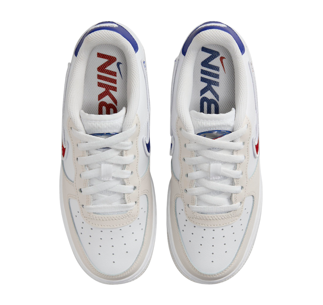 Air force ones red white blue online