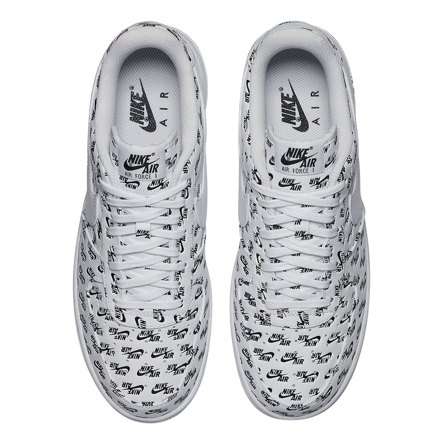 Nike Air Force 1 Low All Over Logo White - Sep. 2017 - AH8462-100
