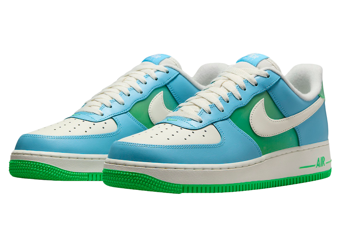 Nike Air Force 1 Low Aquarius Blue Green Shock