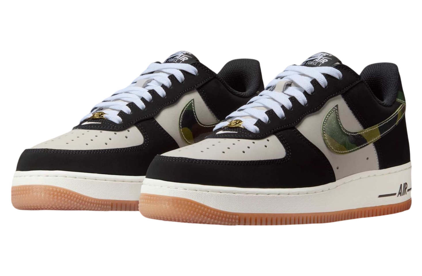 Nike Air Force 1 Low Black Camo Swooshes