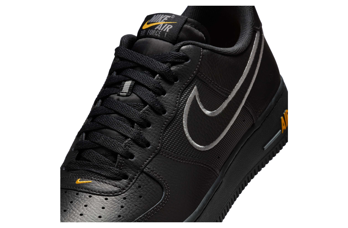Nike Air Force 1 Low Black / Laser Orange - Apr 2025 - IB7677-001