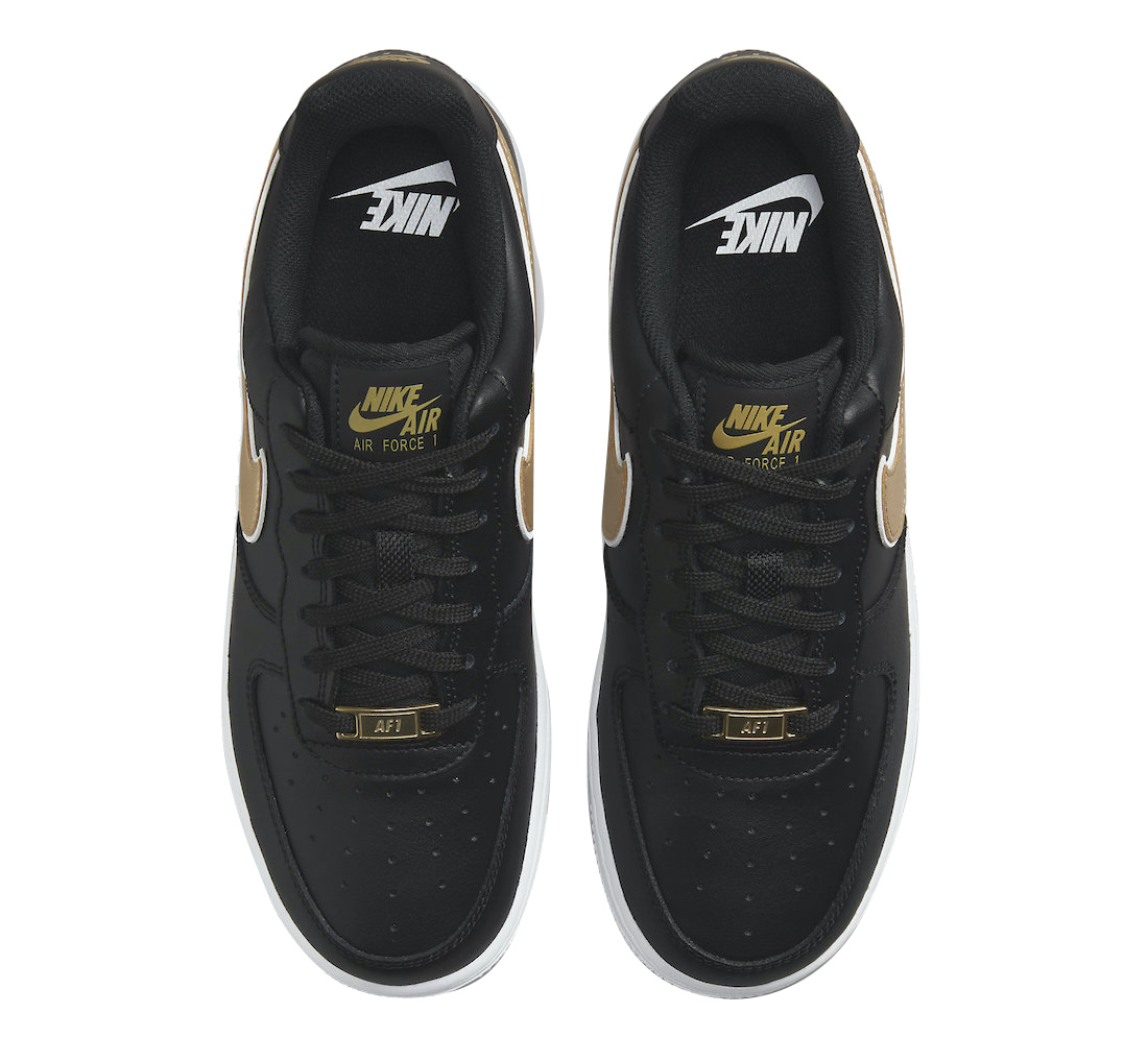 Nike Air Force 1 Low Black Metallic Gold DD1523-001