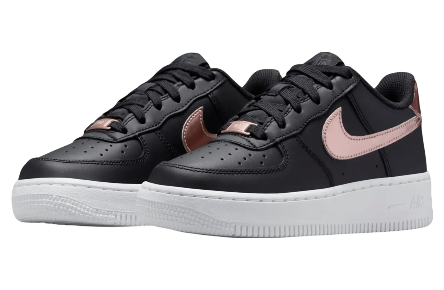 Nike Air Force 1 Low Black / Metallic Rose Gold