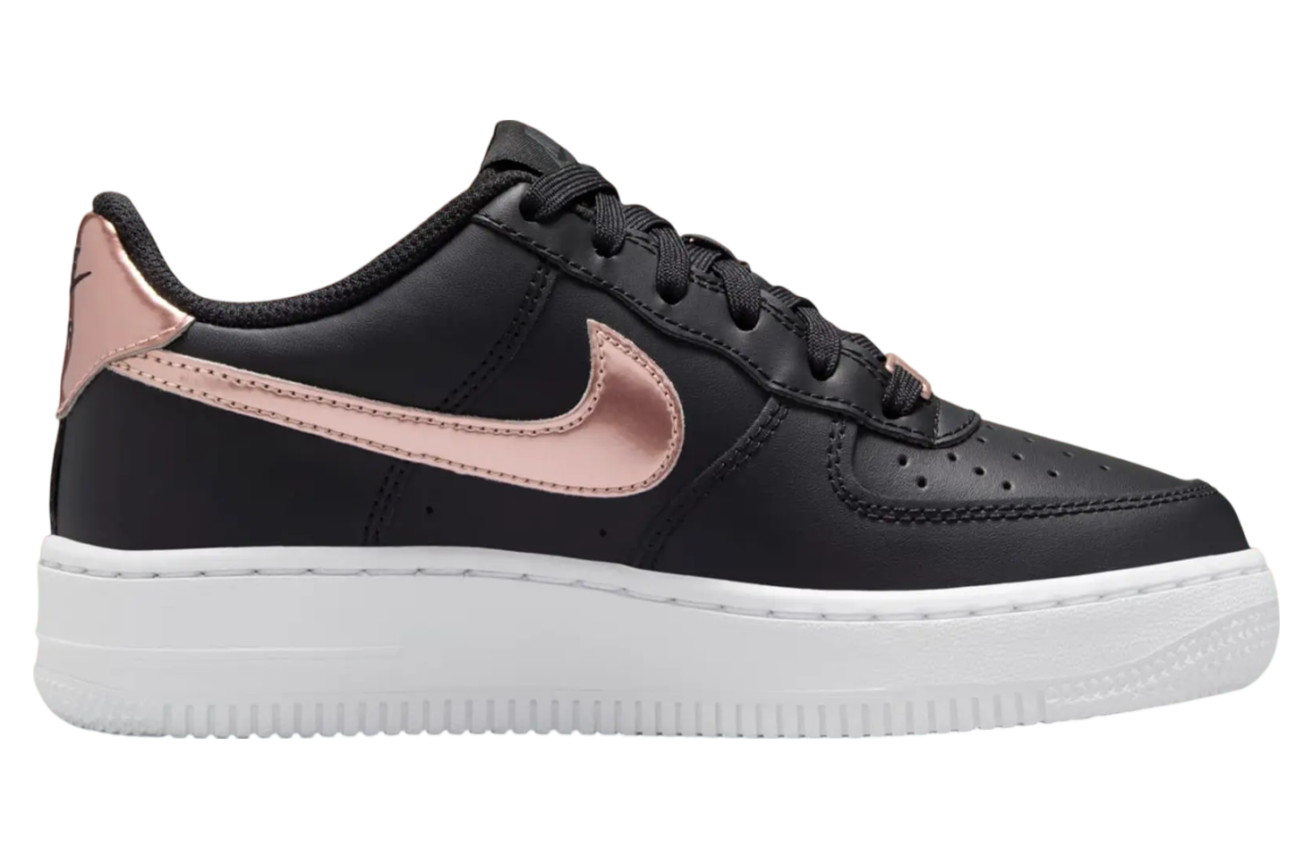 Nike Air Force 1 Low Black / Metallic Rose Gold