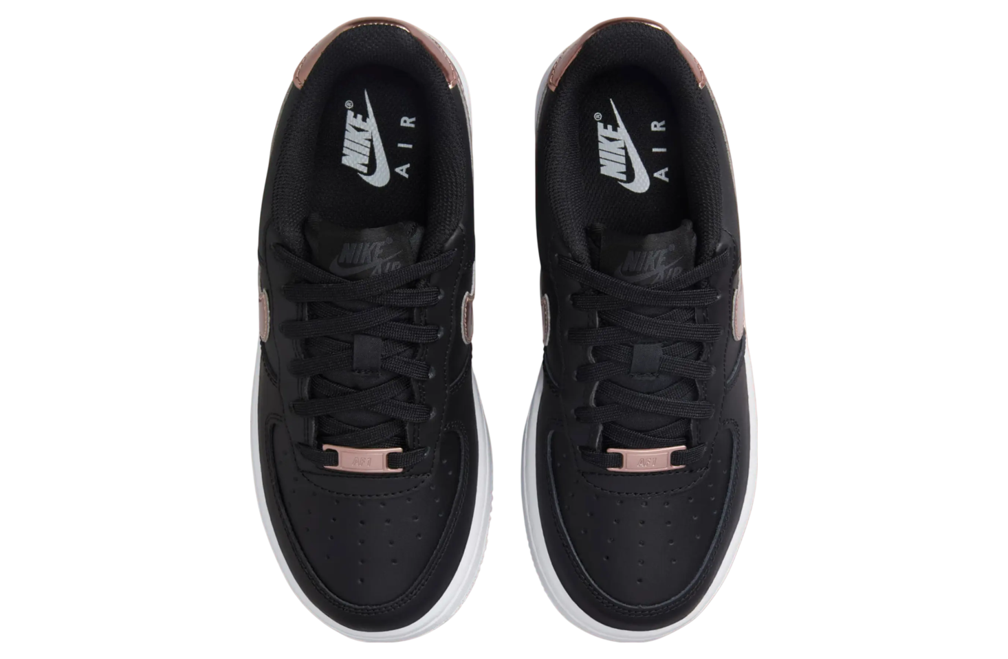 Nike Air Force 1 Low Black / Metallic Rose Gold