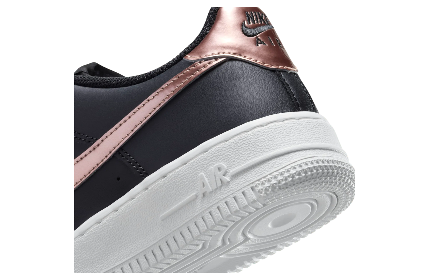 Nike Air Force 1 Low Black / Metallic Rose Gold