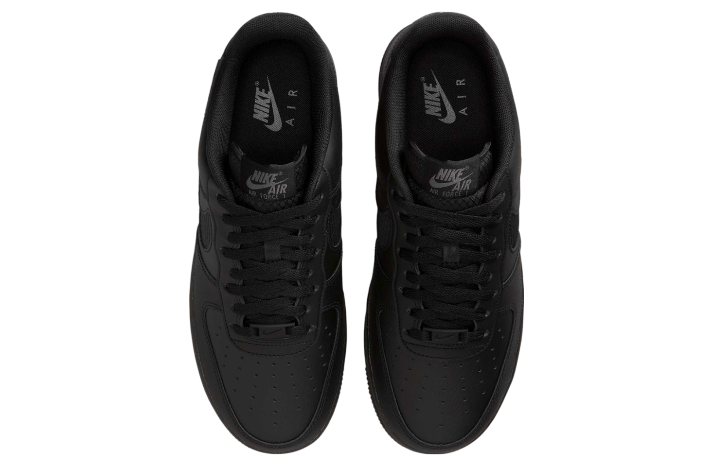 Nike Air Force 1 Low Black Nylon Swoosh