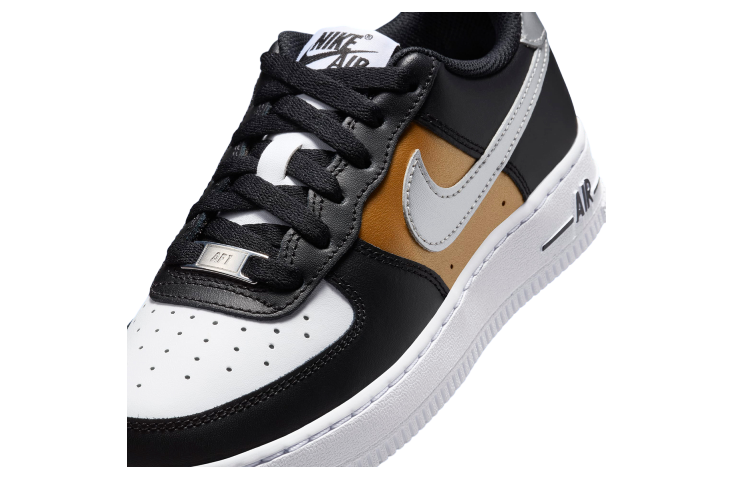 Nike Air Force 1 Low Black / White / Metallic Gold