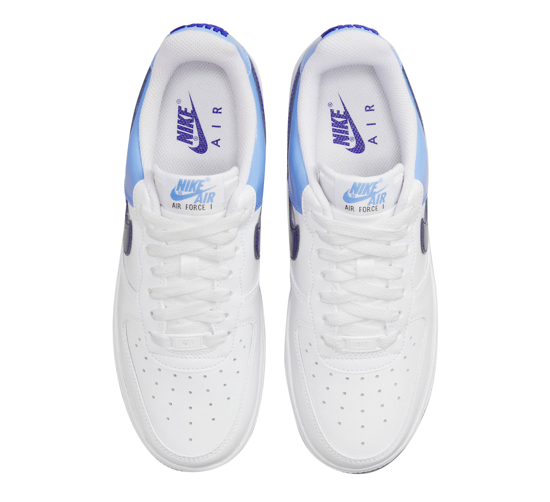 BUY Nike Air Force 1 Low Blue Patent Swooshes | Kixify Marketplace