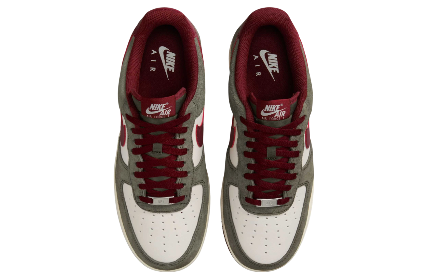 Nike Air Force 1 Low Cargo Khaki / Dark Team Red