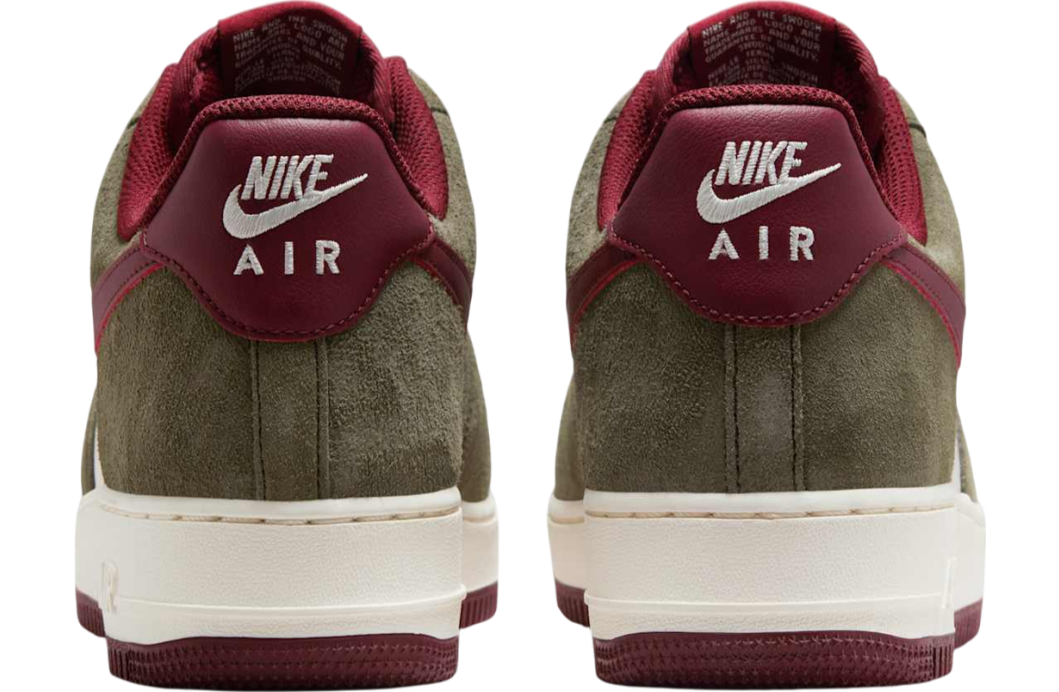 Nike Air Force 1 Low Cargo Khaki / Dark Team Red