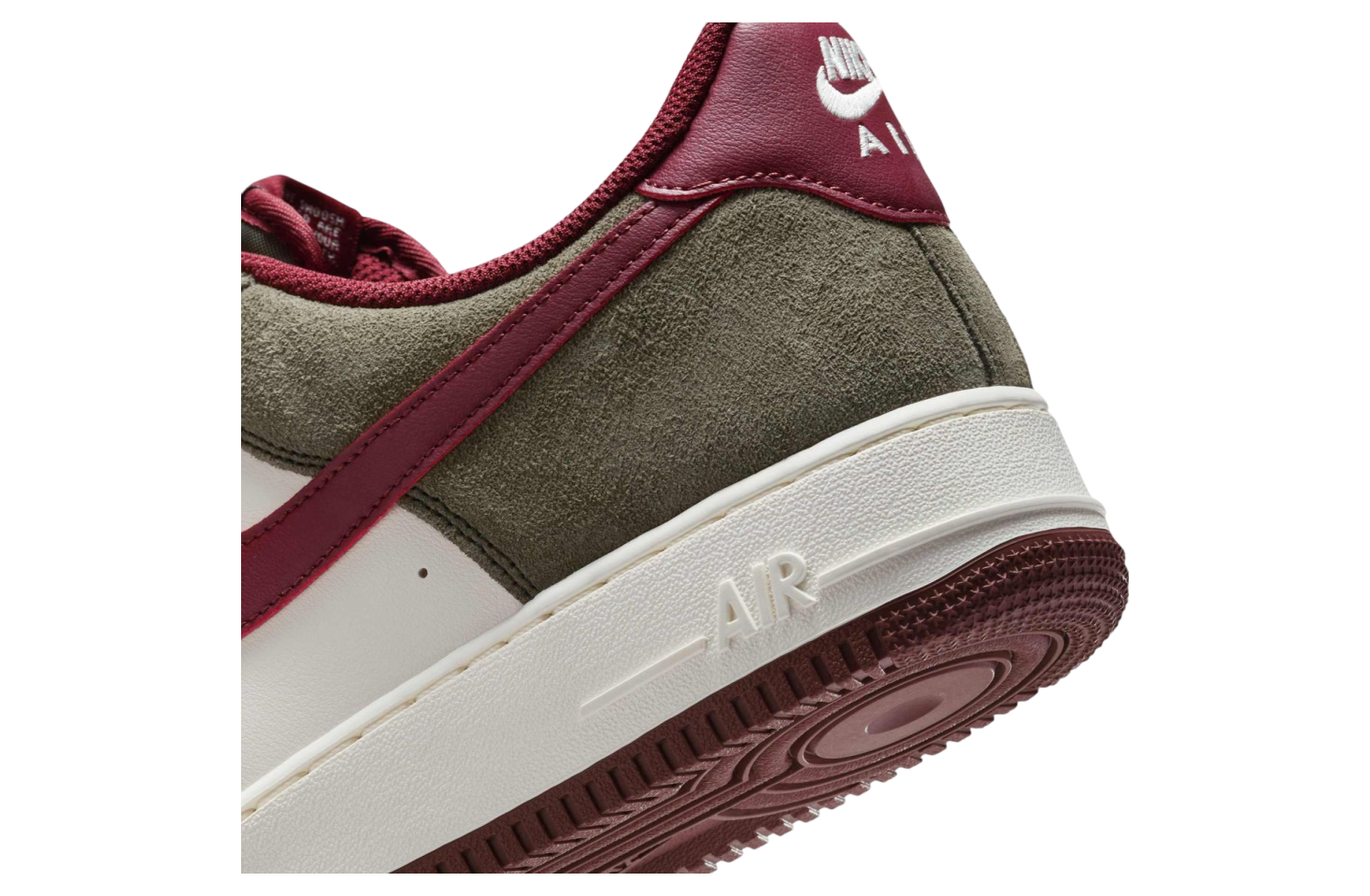 Nike Air Force 1 Low Cargo Khaki / Dark Team Red