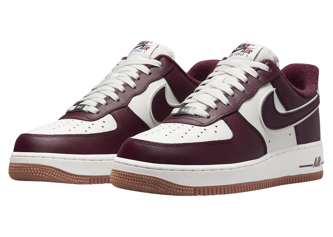 Air force 1 low burgundy on sale