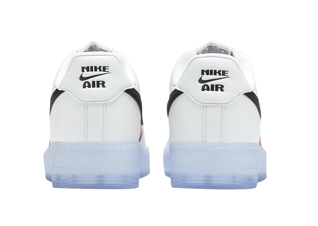 Nike Air Force 1 Low White Red Black (Icy Soles)