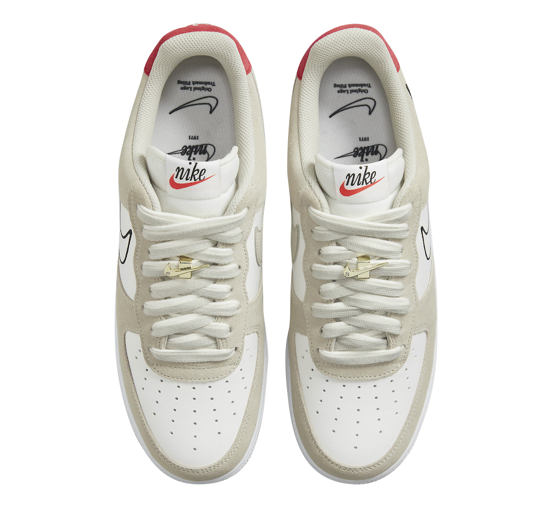 Nike Air Force 1 Low First Use Light Sail Red DB3597-100 