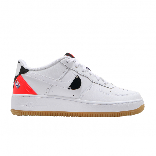 Nike Air Force 1 Low GS NBA White Bright Crimson